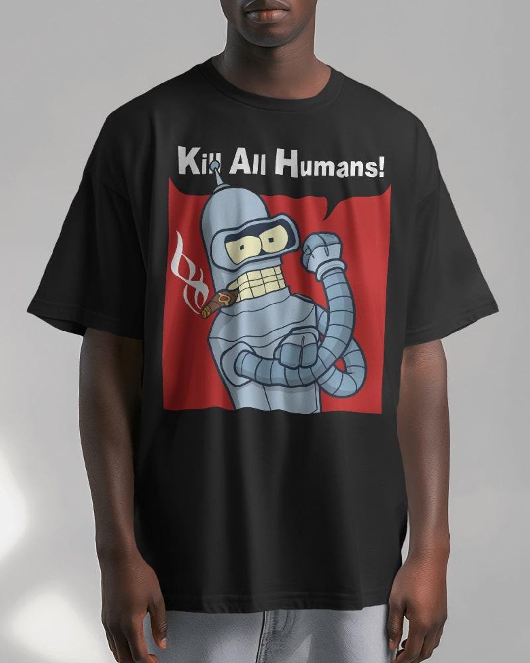 T-shirt Homme Futurama Bender Drinking Taille S à 3XL - France T-shirt Homme Futurama Bender Drinking Taille S à 3XL - France