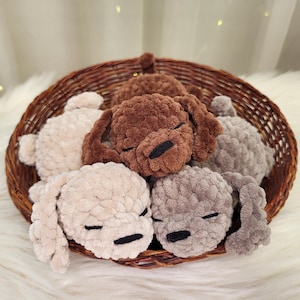No-Sew Sleepy Puppy Häkelanleitung | Amigurumi Hund | PDF-Download