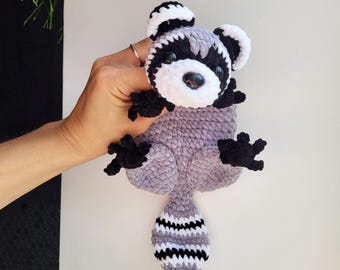 Waschbär Snuggler Muster | Amigurumi Waschbär | PDF-Download
