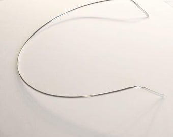 Sterling Silver Headband, Silver Hair Accessory, Headband For Women, Wedding Hair Jewelry, Hair Accessories For Long Hair, Fashion Girl Gift