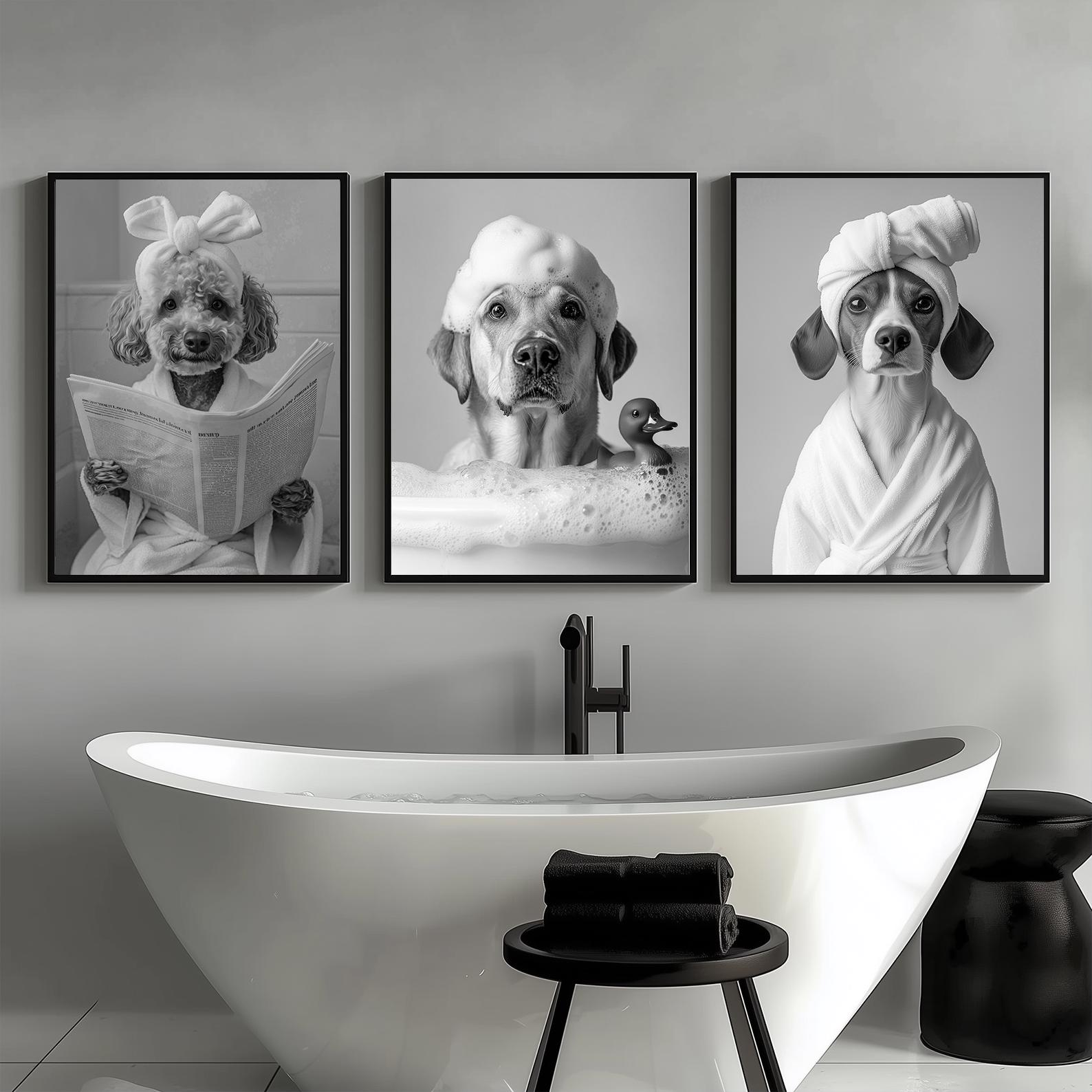 Personalized Gift Pet Digital Portrait,Bathroom Art,Dog Cat in Toilet,Custom Portrait,Printable Gift,Wall Art,Home Decor,Digital Download