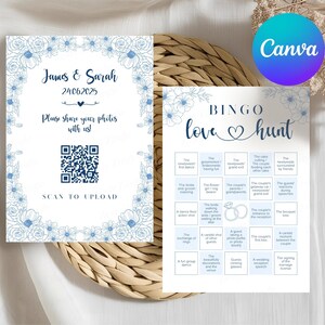 Hochzeitsfoto-Jagd-Bingokarte | Ich Spioniere Floral Scavenger Spiel Vorlage | Erfassen Sie die Liebe Gast Bild teilen | Empfang-Party druckbare