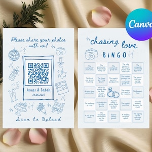 Hochzeitsfoto-Jagd-Bingokarte | Ich Spion Hochzeit Aasfresser Spiel Vorlage | Erfassen Sie die Liebe Gast Bild teilen | Empfang-Party druckbare