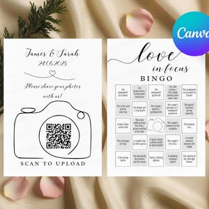 Hochzeitsfoto-Jagd-Bingokarte | Ich Spion Hochzeit Aasfresser Spiel Vorlage | Erfassen Sie die Liebe Gast Bild teilen | Empfang-Party druckbare