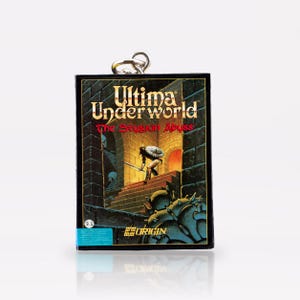 Ultima Underworld - Llavero de caja grande de El Abismo Estigio | Mini llavero de caja grande | Regalo de videojuegos retro para nerds y frikis