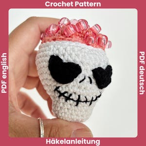 Crochet Fidget Pattern Beaded Brain Skull, Crochet Fidgets Toy Pattern, Halloween Amigurumi, Beaded Fidget Crochet Pattern Stressball