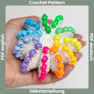 Beaded Crochet Fidget Stress Ball Pattern PDF, Crochet Fidget Pattern, Easy to Crochet Fidget Toy  Ball, Cute DIY Crochet Gift