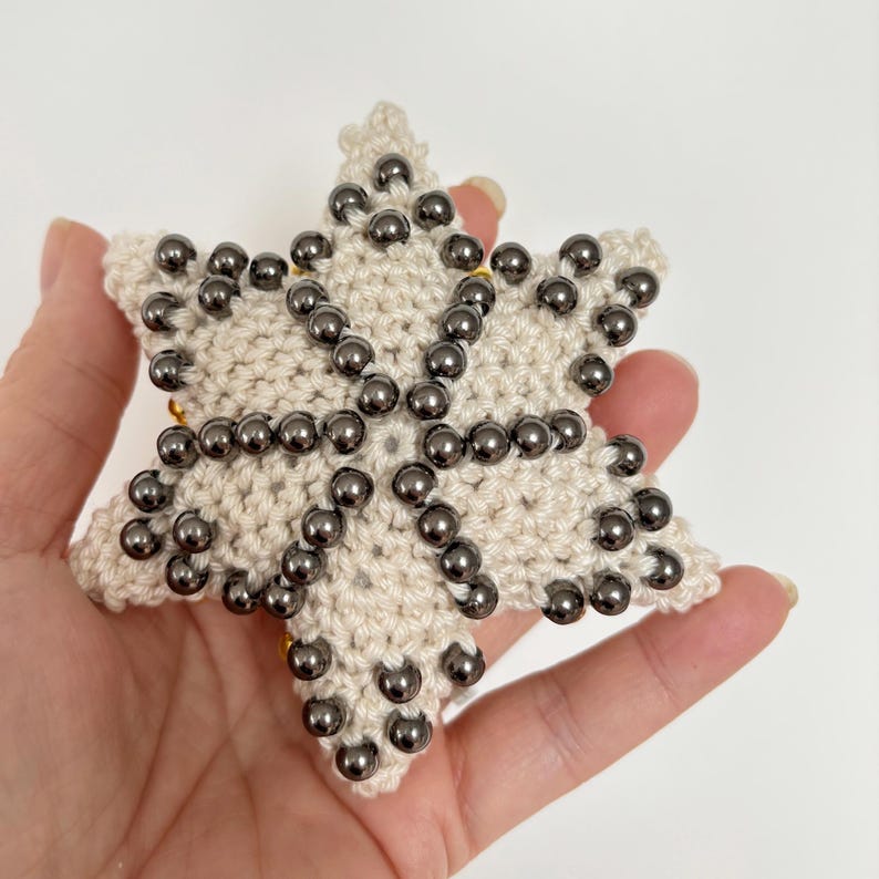 Star Beaded Crochet Fidget Pattern, Crochet Fidget Toy Pattern, No Sew ...