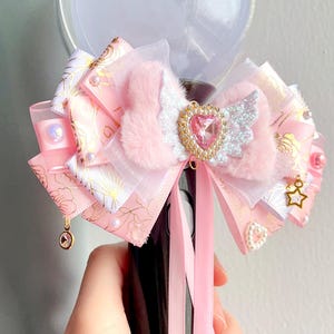 Fiocco di nastro per bastoncino luminoso, fiocco di nastro fatto a mano, accessorio per bastoncino luminoso, accessorio Itabag, accessorio per concerti, fiocco per tutti i bastoncini luminosi K-pop