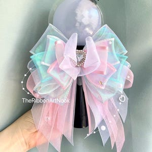 Light Stick Ribbon Bow, zb1 Light Stick Bow, Handmade Ribbon Bow, Light Stick Accessory, Concert Accessory, Bow for all lightstick K-pop