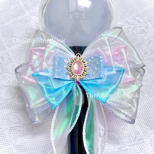 Light Stick Ribbon Bow, Light Stick Bow, Handmade Ribbon Bow, Light Stick Accessory, Concert Accessory, Bow for all lightstick K-pop