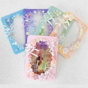 Portatarjetas, Roseta, Portatarjetas con fotografía Kpop, Lindo portatarjetas con fotografía, Accesorio Itabag, Soporte Toploader, Toploaderdeco