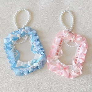 Kpop-fotokaarthouder, 2 stuks, kaarthouder, kant, schattige fotokaarthouder, Itabag-accessoirefotosleutelhanger, toploaderstandaard
