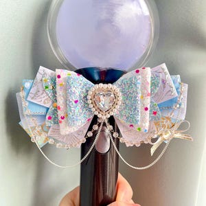 Light Stick Ribbon Bow, Handmade Ribbon Bow, Light Stick Accessory, Itabag Accessory, Concert Accessory, Bow for all lightstick K-pop