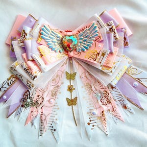 Light Stick Ribbon Bow, Handmade Ribbon Bow, Light Stick Accessory, Bow for all lightstick, Concert Accessory, Bow for all lightstick K-pop