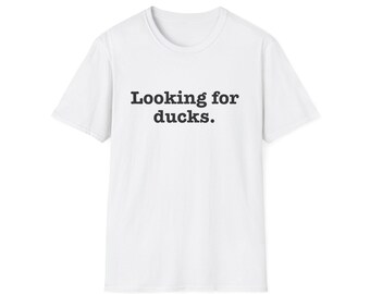 Duck Lover&#39;s Unisex Softstyle T-Shirt, Funny T-Shirt, Gift for Duck Fans, Casual Wear, Birthday Gift, Animal Lover Tee