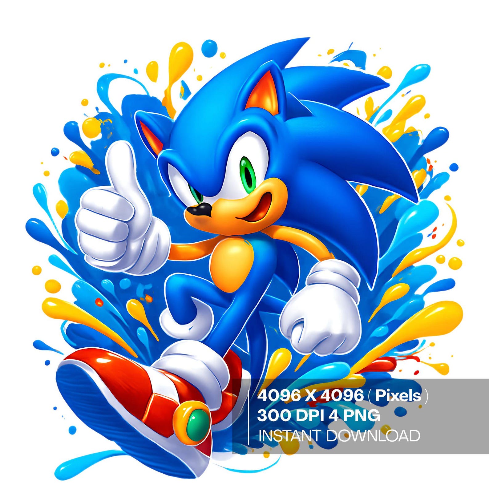 4 PNG Sonic Hedgehog Cartoon Digital Design Art | Vibrant Colors Png ...