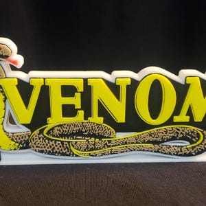 M.A.S.K. VENOM logo display Kenner  Decorative Self standing MASK