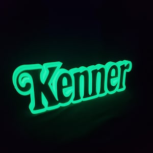 M.A.S.K. Kenner LOGO GITD Glow In The Dark display Kenner  Decorative Self standing MASK