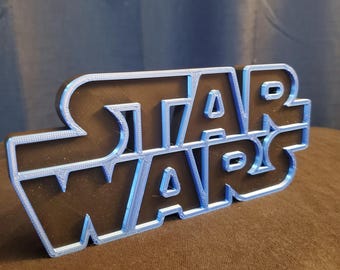 Plaque personnalisée imprimée en 3D Star Wars pour objets de collection, étagère autoportante