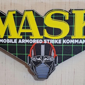M.A.S.K. Wall Hanging Sign display Kenner Venom Decorative MASK V2