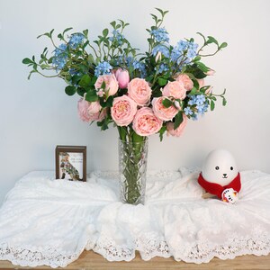 Bespoke Artificial Flower Decor | Mori Minimalist Arrangement for Living Room & Balcony, fake flowers, gift for her, wedding decoration