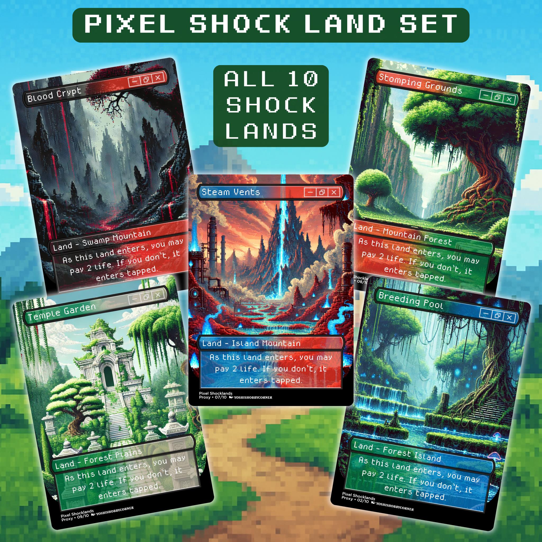 MTG PixelLands_v02.jpg１箱 MTG✨COMMAND TOWER Full Art FOIL✨SLD PixelLands_v 02 PSA 9