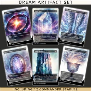 MTG Artifact Collection Proxy Cards | Magic dream Artstyle | Magic the Gathering Proxies | Staples | EDH High Power Commander Cards