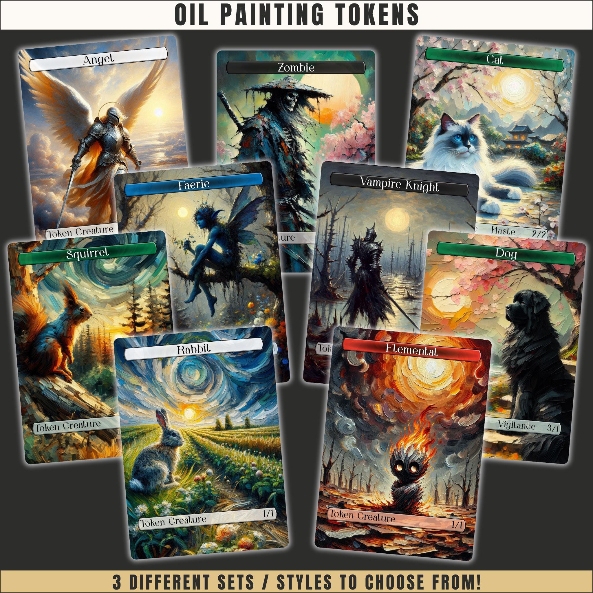 【MTG】Premium Foil Token set MTG】Premium Foil Token set MTG LTR SURGE FOIL TOKEN Set