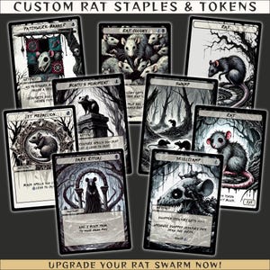 Custom EDH Rat Staples & Lands for Magic the Gathering