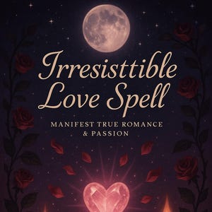Sort d'amour irrésistible et une carte de tarot - Ignite The Passion, Manifest True Love & Deep Connection, Cast by Me, One Tarot Card Pull