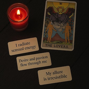 Aangepaste lustspreuk met tarotkaarttrekking en bevestigingen | Krachtig attractieritueel | Gecast door mij, voor jou uitgevoerd