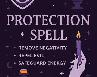 Custom Protection Spell – Ward Off Negativity, Energy Cleansing