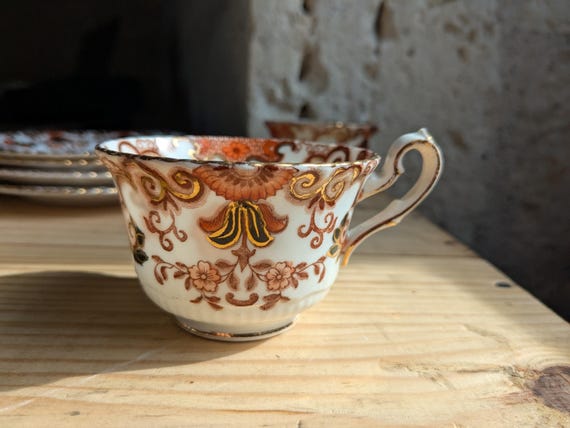 Antique Samuel Radford Bone China Tea Cup Set, 947 Pattern - Etsy