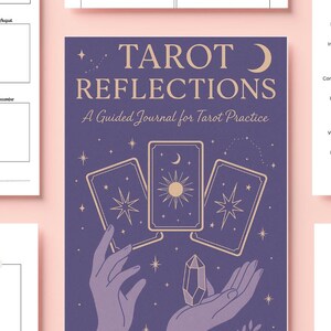 Diario de Tarot con significados de las cartas / Libro de Tarot imprimible / Guía espiritual / Carta astral y estado de ánimo / Descarga en PDF