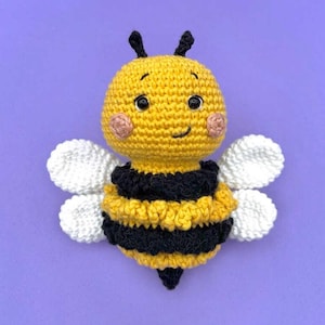 Bumblebee Crochet Pattern, Cute Bee Amigurumi Pattern, Crochet Plushie Pattern, Easy PDF Digital Download, Beginner friendly Crochet Pattern