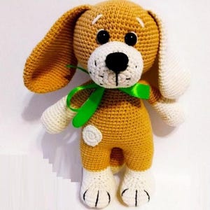 Crochet Pattern Dog, Amigurumi tutorial Pdf in ENGLISH, crochet puppy crochet PATTERN Pdf Dog Sammy, Baby shower dog crochet pattern PDF