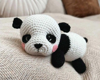 Patron panda au crochet - Patron panda amigurumi - Patron panda peluche, Patron panda Amigurumi au crochet - Tutoriel PDF mignon