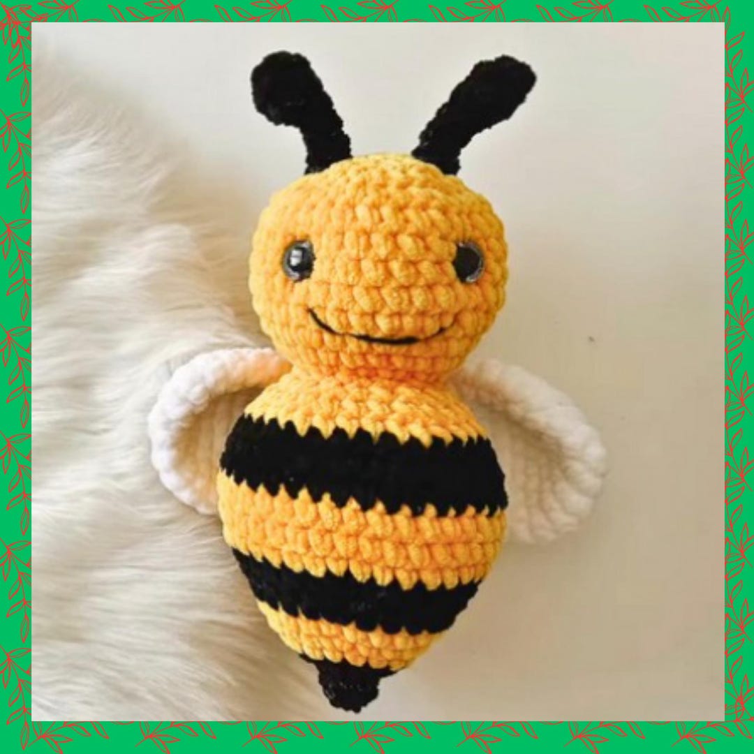 Cute Bee Amigurumi Pattern, Bumblebee Crochet Pattern, Easy PDF Digital ...