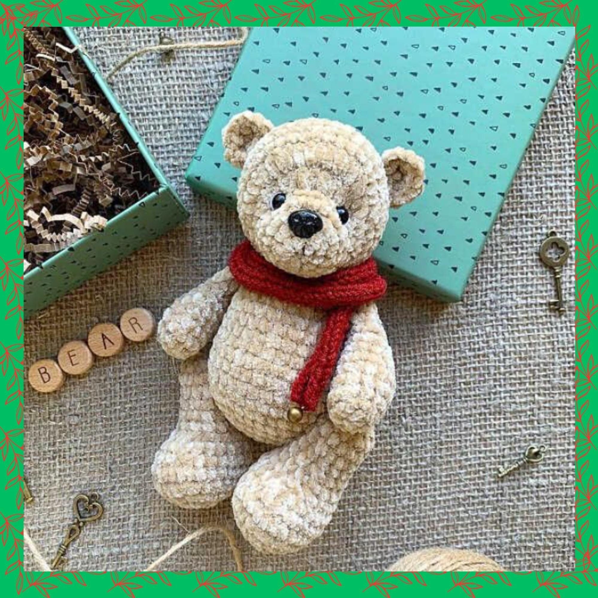 Plush Teddy Bear Amigurumi Crochet Toy Pattern Pdf, Stuffed Plush Easy ...