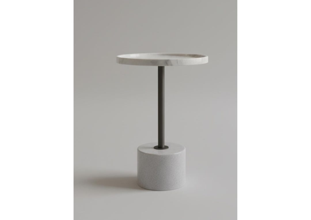 Round Marble Side Table, Metal Base Accent Furniture (minimum Order 2 ...