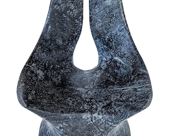 Itaoca Marble Armchair: Sculptural Stone Seating by Sérgio Matos – Collectible Design Furniture