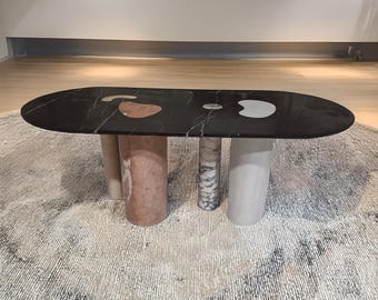 Harmony Mosaic Dining Table - MS8 - Handmade with Love - %100 Natural Stone