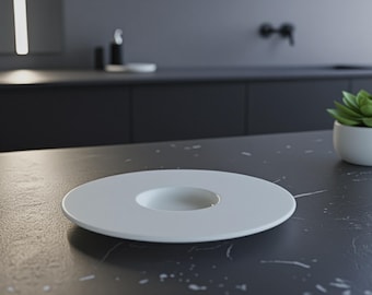 Polished White Marble Bowl - Decorative Round Bowl - DP3