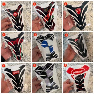 3D Gel Carbon Fiber Motorcycle Gas Tank Protection Pad For Ducati, BMW, Aprilia, Suzuki, Triumph, Kawasaki, Yamaha, and Honda Motorcycles
