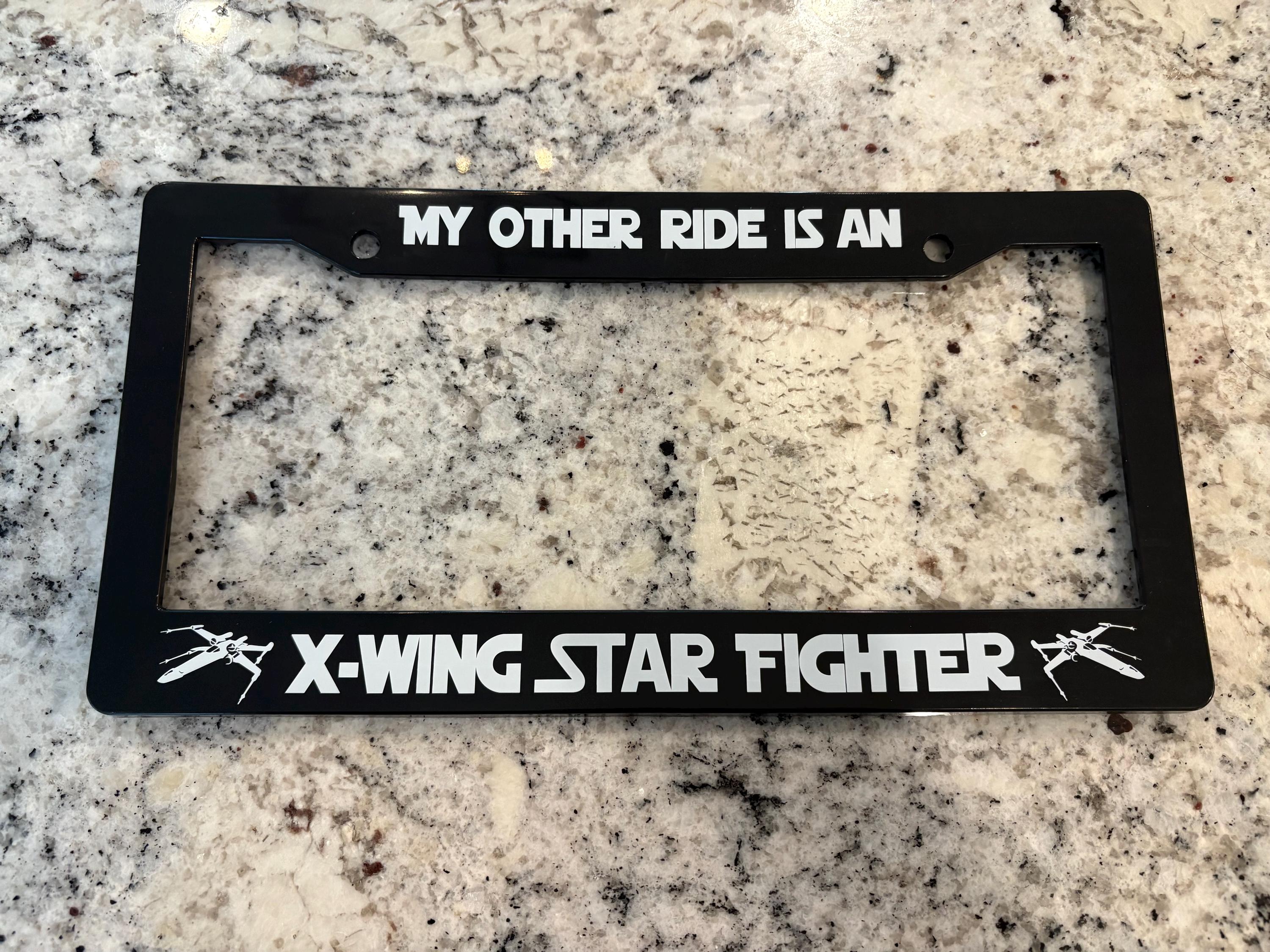 STAR WARS IMPERIAL REBELLION License Plate Frame - Chrome Plated Metal - Foto 6