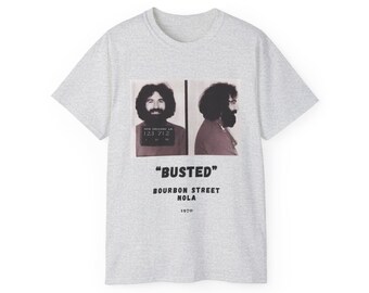 Jerry Garcia Grateful Dead Tee Shirt, Mugshot Unisex Ultra Cotton Tee