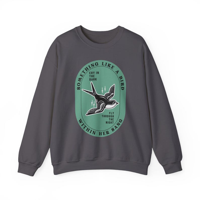 Grateful Dead Inspired Bird Song-sweater met ronde hals, uniseks comfortabele kleding afbeelding 9
