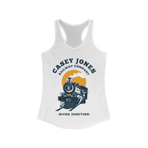 Vintage-Inspired Grateful Dead Casey Jones Women&#39;s Racerback Tank, Retro Music Festival Top, Hippie Concert Tee, Boho Graphic Singlet,