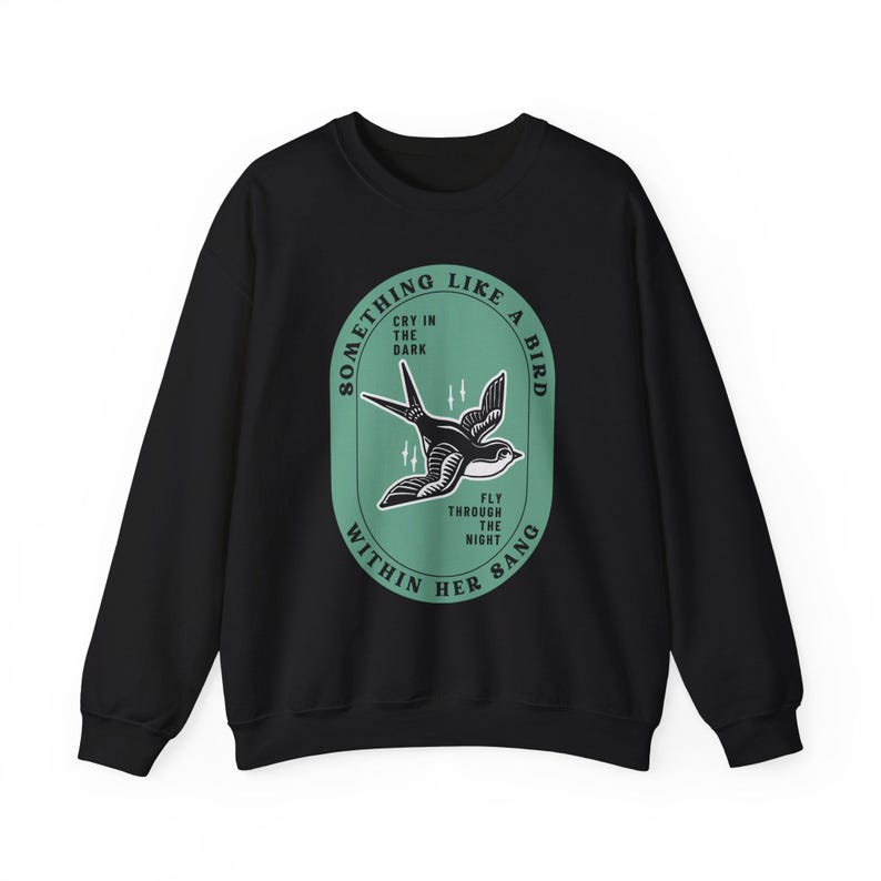 Grateful Dead Inspired Bird Song-sweater met ronde hals, uniseks comfortabele kleding afbeelding 1